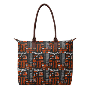 Cincinnati Bengals NFL Spirited Style Printed Collection Tote Bag