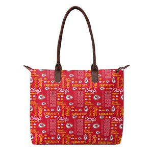 Kansas City Chiefs NFL Spirited Style Printed Collection Tote Bag
