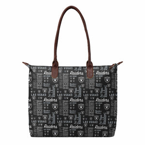 Las Vegas Raiders NFL Spirited Style Printed Collection Tote Bag