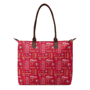 San Francisco 49ers NFL Spirited Style Printed Collection Tote Bag