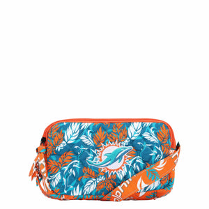 Miami Dolphins NFL Quilted Crossbody Bag