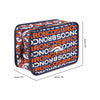 Denver Broncos NFL Quilted Printed Cosmetic Bag