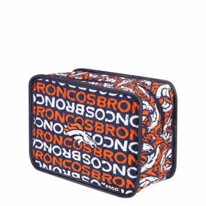 Denver Broncos NFL Quilted Printed Cosmetic Bag