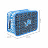 Detroit Lions NFL Quilted Printed Cosmetic Bag