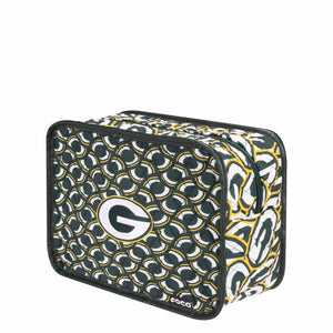 Green Bay Packers NFL Quilted Printed Cosmetic Bag