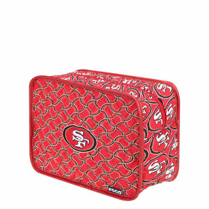 San Francisco 49ers NFL Quilted Printed Cosmetic Bag