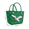 Philadelphia Eagles NFL Kelly Green Big Logo Mini Print Tailgate Tote Bag (PREORDER - SHIPS END OF JUNE)