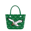 Philadelphia Eagles NFL Kelly Green Big Logo Mini Print Tailgate Tote Bag (PREORDER - SHIPS END OF JUNE)