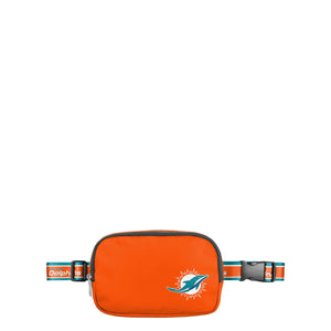 Miami Dolphins NFL Team Wordmark Crossbody Belt Bag