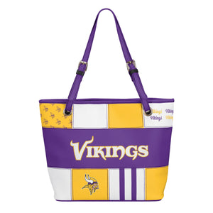 Minnesota Vikings NFL Printed Collage Tote