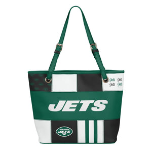 New York Jets NFL Printed Collage Tote