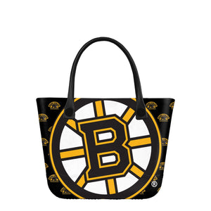 Boston Bruins NHL Big Logo Mini Print Tailgate Tote Bag