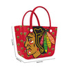 Chicago Blackhawks NHL Big Logo Mini Print Tailgate Tote Bag (PREORDER - SHIPS LATE DECEMBER)