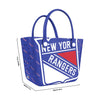 New York Rangers NHL Big Logo Mini Print Tailgate Tote Bag