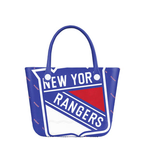 New York Rangers NHL Big Logo Mini Print Tailgate Tote Bag