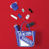 New York Rangers NHL Big Logo Mini Print Tailgate Tote Bag