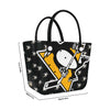 Pittsburgh Penguins NHL Big Logo Mini Print Tailgate Tote Bag (PREORDER - SHIPS LATE DECEMBER)