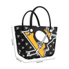 Pittsburgh Penguins NHL Big Logo Mini Print Tailgate Tote Bag