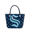 Seattle Kraken NHL Big Logo Mini Print Tailgate Tote Bag