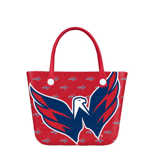 Washington Capitals NHL Big Logo Mini Print Tailgate Tote Bag