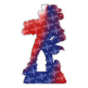 Texas Rangers MLB 2023 World Series Champions Rangers Captain 18 in Mascot Bobblehead