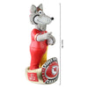 Kansas City Chiefs NFL Super Bowl LVII Champions KC Wolf 18 in Mascot Bobblehead