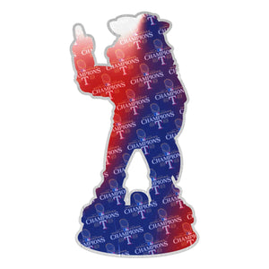 Texas Rangers MLB 2023 World Series Champions Rangers Captain 3 Ft Bobblehead