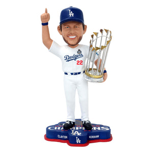 Los popular Angeles Dodgers Clayton Kershaw Bobblehead And World Series 2020 Ring.