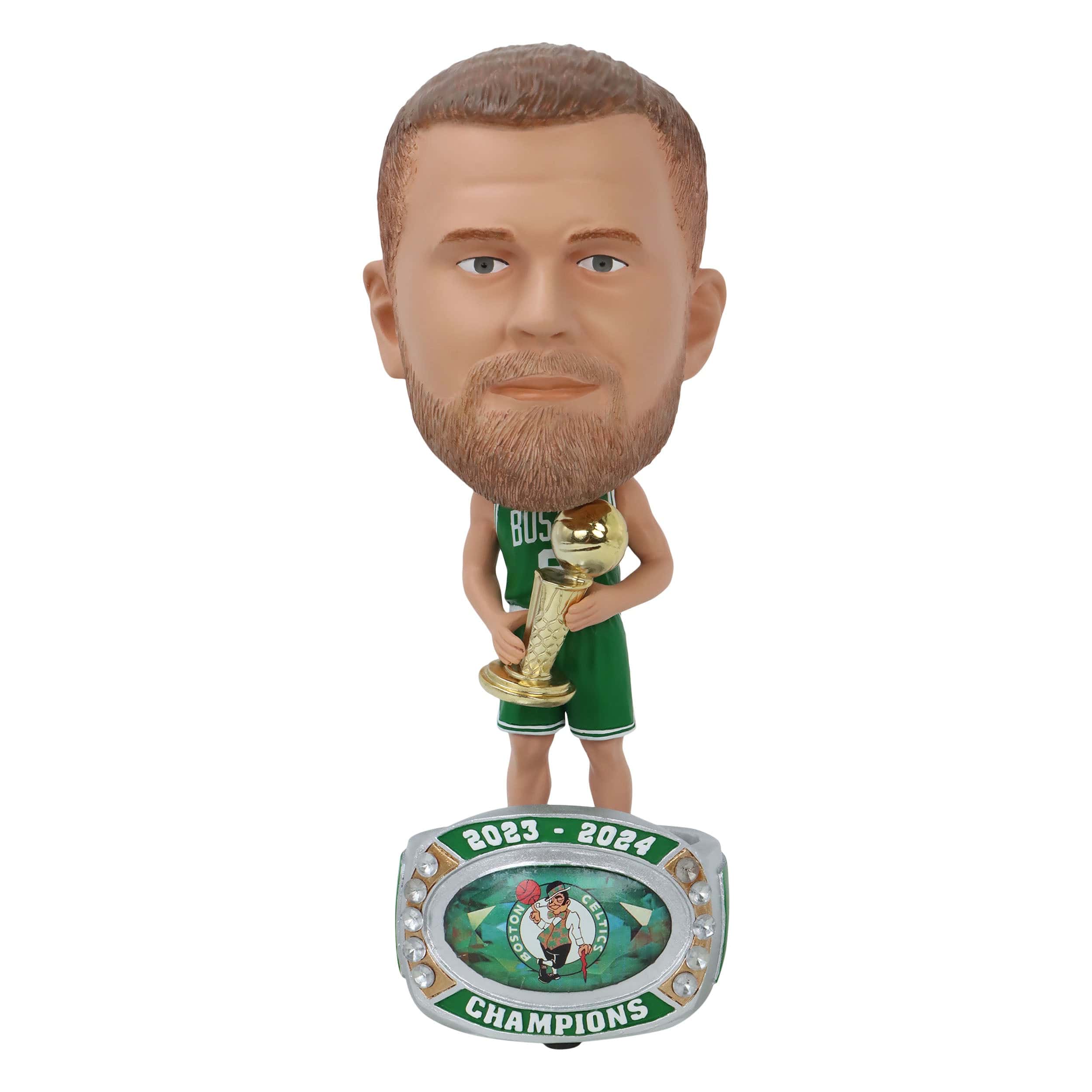 Boston Celtics 2024 NBA Champions Kristaps Porzingis Ring Base Bighead