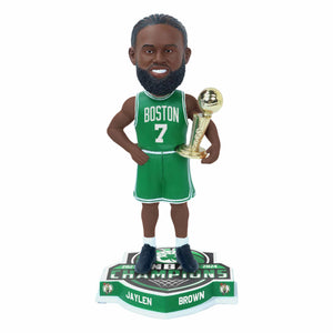 Boston Celtics 2024 NBA Champions Jaylen Brown Green Bobblehead