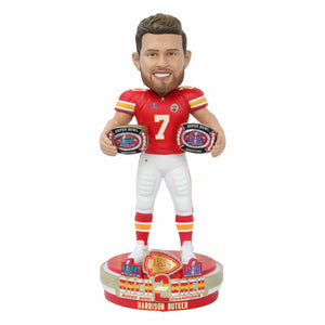 Kansas City Chiefs NFL Super Bowl LVIII Champions Harrision Butker Bobblehead