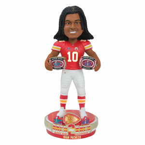 Kansas City Chiefs NFL Super Bowl LVIII Champions Isiah Pacheco Bobblehead