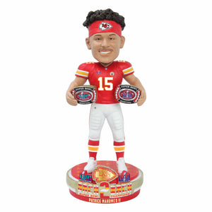 Kansas City Chiefs NFL Super Bowl LVIII Champions Patrick Mahomes Bobblehead