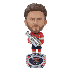 Florida Panthers NHL 2024 Stanley Cup Champions Matthew Tkachuk Ring Base Bighead Bobblehead