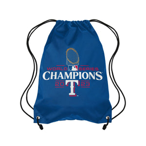 Texas Rangers MLB 2023 World Series Champions Drawstring Backpack