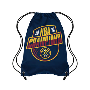 Denver Nuggets 2023 NBA Champions Champ Logo Drawstring Backpack