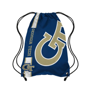 Georgia Tech Yellow Jackets NCAA Big Logo Drawstring Backpack