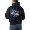 Michigan Wolverines NCAA 2023 Football National Champions Big Logo Wordmark Drawstring Backpack