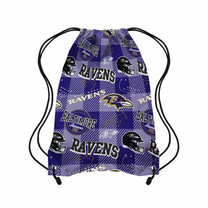 Baltimore Ravens NFL Thematic Repeat Print Drawstring Backpack