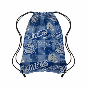 Dallas Cowboys NFL Thematic Repeat Print Drawstring Backpack