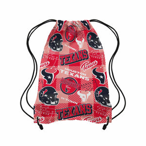 Houston Texans NFL Thematic Repeat Print Drawstring Backpack