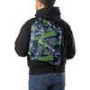 Seattle Seahawks NFL Thematic Repeat Print Drawstring Backpack