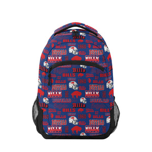 Buffalo Bills NFL Repeat Retro Print Action Backpack (PREORDER - SHIPS EARLY AUGUST)
