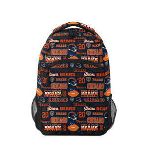 Chicago Bears NFL Repeat Retro Print Action Backpack