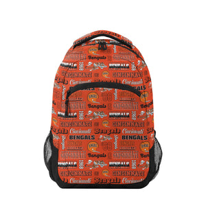Cincinnati Bengals NFL Repeat Retro Print Action Backpack (PREORDER - SHIPS EARLY AUGUST)