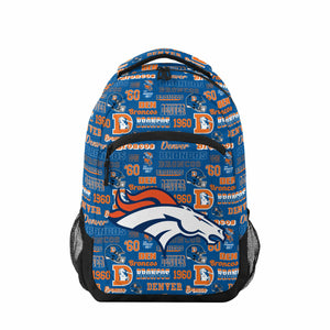 Denver Broncos NFL Repeat Retro Print Action Backpack (PREORDER - SHIPS LATE JULY)