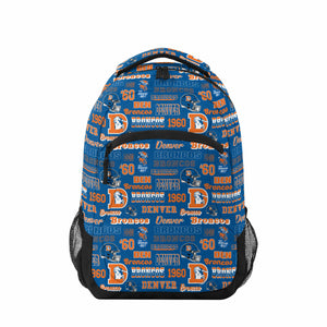 Denver Broncos NFL Repeat Retro Print Action Backpack