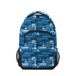 Detroit Lions NFL Repeat Retro Print Action Backpack (PREORDER - SHIPS EARLY AUGUST)