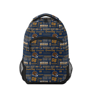 Green Bay Packers NFL Repeat Retro Print Action Backpack (PREORDER - SHIPS EARLY AUGUST)