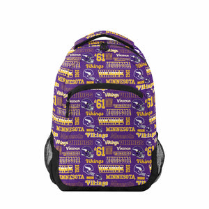 Minnesota Vikings NFL Repeat Retro Print Action Backpack